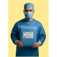 Халат одноразовый хирургический L, спанбонд, стерильный